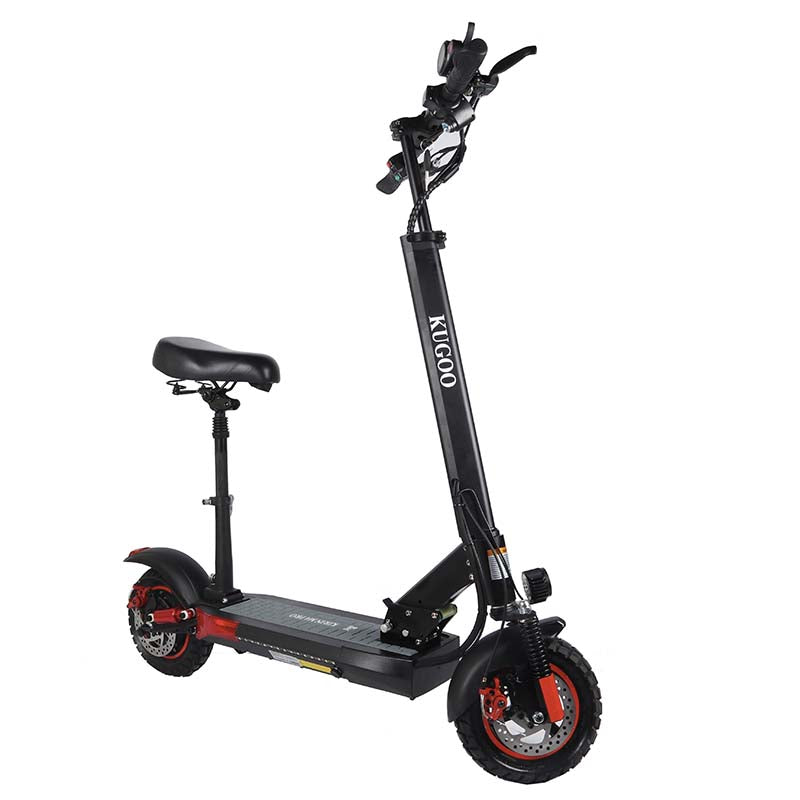 Kugoo Kirin M4 Pro electric scooter with seat for adult on white background
